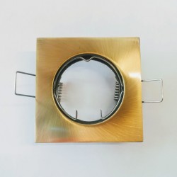 Σπότ χωνευτό τετράγωνο MR16 - Μπρονζέ - aca