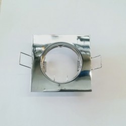 Σπότ χωνευτό τετράγωνο MR16 - Νίκελ - aca