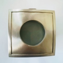 Σπότ χωνευτό τετράγωνο - Νίκελ μάτ - Αλουμίνιο MR16/GU10 - aca