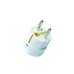 Φίς ρέυματος 16A/250V σούκο αρσενικό ευθείας λευκό - BSPSTRAIGHT - aca elec