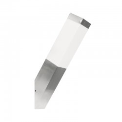 Φωτιστικό επιτοιχο κήπου τετράγωνο 1xE27 max Ανοξείδωτο ατσάλι + Πολυκαρμπονικό 60mmx400mm LOOP I - aca