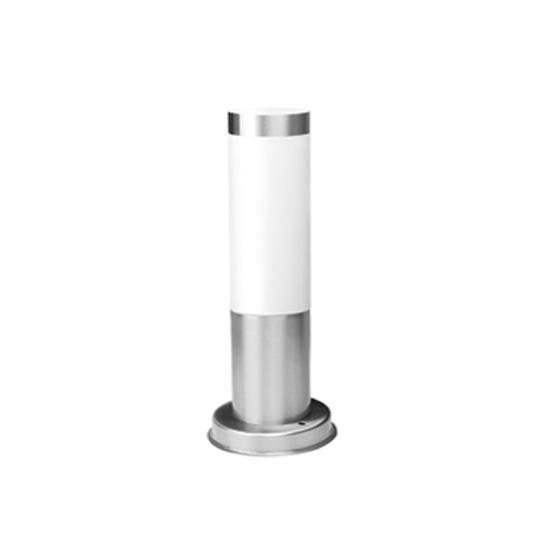 Garden cylindrical post luminaire 1xE27 max Stainless steel + PC Φ78mmx300mm LOOP II - aca