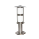 Garden post luminaire 1xE27 max Stainless steel + Glass  Φ175mmx355mm LOOP IV - aca