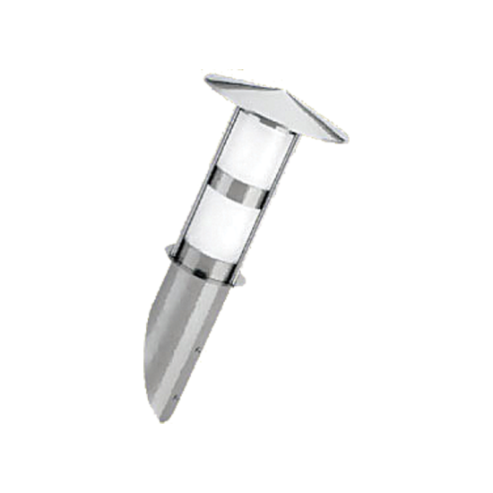 Garden wall luminaire 1xE27 max Stainless steel + Glass  Φ175mmx405mm LOOP ΙV - aca