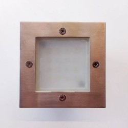 Φωτιστικό χωνευτό εξωτερικού χώρου / Νίκελ μάτ - 230V - IP54 16WH LED - BT2856A - aca  