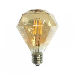 Λάμπα Led νήματος ντιμαριζόμενη κεχριμπάρι E27 - 6W 2700K - CON956WWDIMAM - Diolamp
