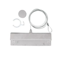 Λευκός μαγνητικός αντάπτορας + 2μ ατσάλινη ντίζα με κλίπ - COSMOPKW - aca