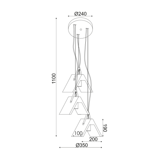 Φωτιστικό κρεμαστό 3xE27 40W max Τσιμέντο + Δέρμα Φ43ΧΗ110CM ALFA - acadecor
