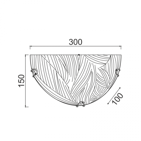 Φωτιστικό επίτοιχο 1xE27 max 60W Κρυσταλλιζέ γυαλί + Μέταλλο / Λευκό - Διάφανο + Χρώμιο 30Χ15ΧΗ10CM FORCE - acadecor 