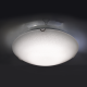Ceiling light 2xE27 max 60W Glass + Metal / Sandblast - Clear + Chrome Φ30ΧΗ10CM SCILLA - acadecor 