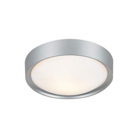 Ceiling light LED 1xE27 max15W Acrylic / White - Silver paint  Φ25 VALLETTA - acadecor 