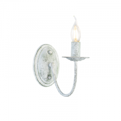 Φωτιστικό επίτοιχο 1 x E14 40W Μέταλλο + PVC λευκό καλώδιο  / Λευκή πατίνα πράσινο  25Χ15,5Χ20CM ACCRA - acadecor 