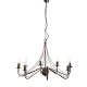 Pendant light 8 x E14 40W Metal + PVC cable / Brown - Black Φ76ΧΗ95CM PALMYRA - acadecor 