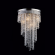 Ceilling light 7 x E14 60W Crystal + Metal / Satin nickel + Clear Φ40ΧΗ66CM ITEA - acadecor
