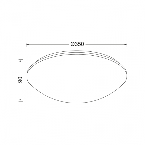 Ceiling light 2xE27 max 40W Metal + PMMA / White Φ35ΧΗ9CM VEGAS - acadecor 