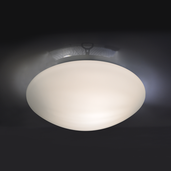 Ceiling light 1xE27 max 40W Metal + PMMA / White Φ28,5ΧΗ8,5CM VEGAS - acadecor 