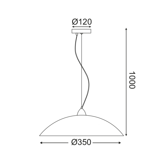 Φωτιστικό κρεμαστό 1 x E27 60W Μέταλλο + Γυαλί + PVC Διάφανο καλώδιο / Χρώμιο + Αμμοβολή - Διάφανο Φ35CM CHAPLIN - acadecor 