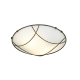 Ceiling light 2xE27 max 60W Metal + Glass / Black - Gold + White Φ30.5XΗ9CM MINOS - acadecor 
