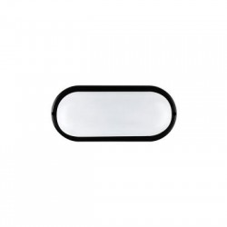 Απλικα LED PC Οβάλ 159x89mm 10W 4000K IP65 Μάυρη - DORA1040B -  aca