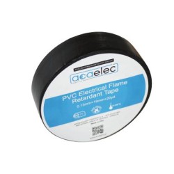 Μονωτική ταινία PVC μάυρη 0.13mm x 19mm x20yds/18,3m - aca elec
