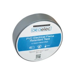 Μονωτική ταινία PVC γκρί 0.13mm x 19mm x20yds/18,3m - aca elec
