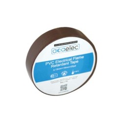 Μονωτική ταινία PVC καφέ 0.13mm x 19mm x20yds/18,3m - aca elec