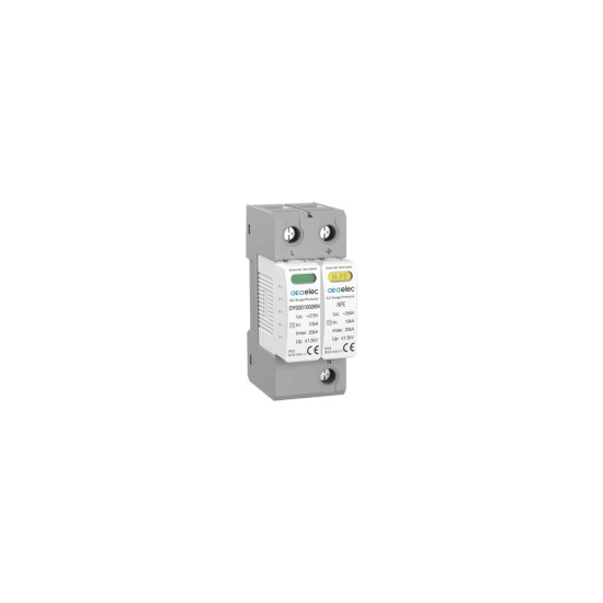 Απαγωγέας υπέρτασης 2 Στοιχείων T2 1P+N - 40kA 440V AC  - acaelec 