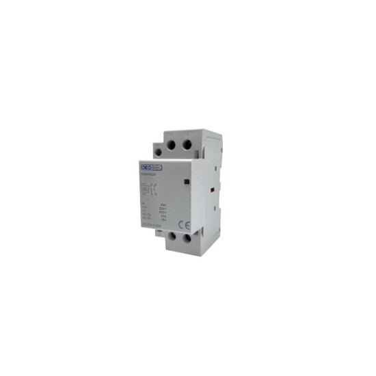 Modular contactor 2 module 2NO 40A 230V AC EKMF4020 - acaelec 