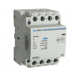 Ρελέ ισχύος ράγας 3 Στοιχείων - 4NO - 63A 230V AC - BACH91 - acaelec 