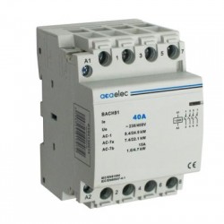 Ρελέ ισχύος ράγας 3 Στοιχείων - 4NO - 40A 230V AC - BACH91 - acaelec 