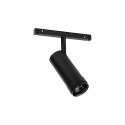 Track luminaire spot black 20W 48V DC 3000κ / 4000k 1650lm Stepless zoomable 20 - 50° OSRAM RA90 Φ57.5x152mm - EDNA2030B - aca