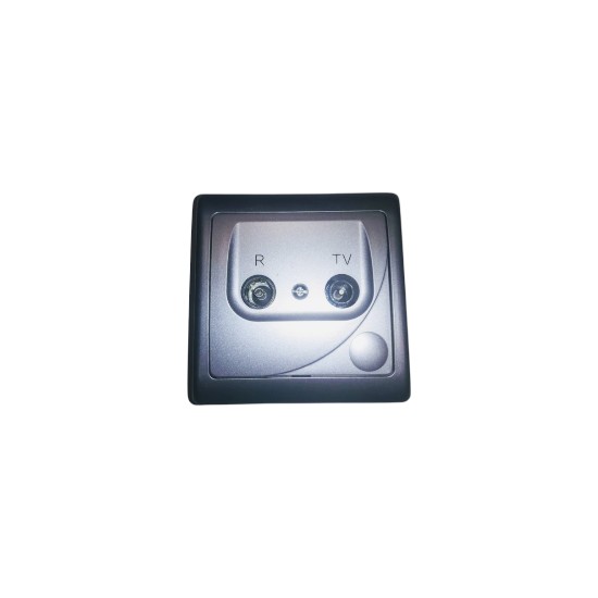 Socket TV-R terminal - Silver - GPA-10FPZ - Efekt - OSPEL