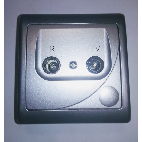 Socket TV-R terminal - Silver - GPA-10FPZ - Efekt - OSPEL