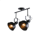 Ceiling light 2xE27 max 60W Metal + PVC black cable / Matt black Φ18X54XH41cm  RIVIERA - acadecor 
