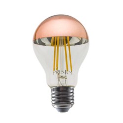 Λάμπα Led νήματος Μισό ρόζ χρυσό Dimmable E27 - A60 8W 2700K - ELIOR8WWSDIΜRG - Diolamp