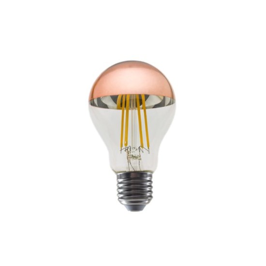 Λάμπα Led νήματος Μισό ρόζ χρυσό Dimmable E27 - A60 8W 2700K - ELIOR8WWSDIΜRG - Diolamp