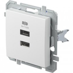 Πρίζα τροφοδοσίας μέσω USB 20W PW Λευκό XO LOGIQ TEM 