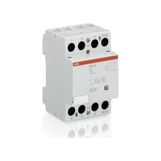 Rail power relay 3 module -  4NO - 63A  230V AC/DC - ESB 63-40 - ABB