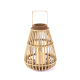 Floor / Table / Pendant light LED 0.02W 2500K 3AAA/LR03 battery Bamboo + Plastic / Natural + White 24.5x35cm STRUDEL - acadecor 