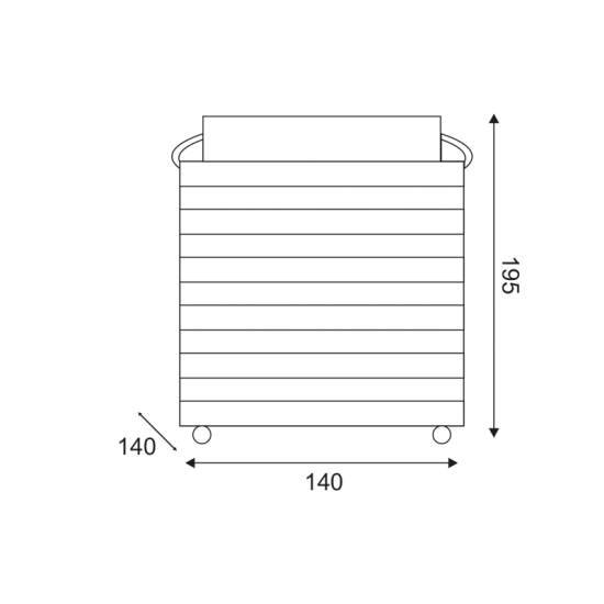 Floor / Table / Pendant light LED 0.25W 2500K 3XAAA/LR03 1.5V Battery  Metal + Plastic / Black + White 14x14x19.5cm EBEKO - acadecor  