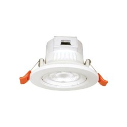 Φωτιστικό Led ψευδοροφής στρογγυλό κινητό 7W 3000k / 4000K / 6000k IP20 - Λευκό -  FALKO7R - aca