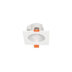 Φωτιστικό Led ψευδοροφής τετράγωνο κινητό 7W 3000k / 4000k / 6000k - IP20 - Λευκό -  FALKO7S - aca