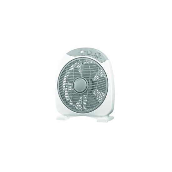 Ανεμιστήρας τετράγωνος επιδαπέδιος  Φ12 - 30 / 40W με Χρονοδιακόπτη Λευκό - Γκρί - ACAHOME