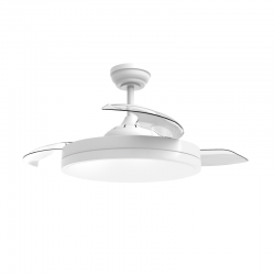 Ανεμιστήρας οροφής με φώς Dimmable Φ132 DC40W 3 διάφανα πτερύγια τηλεχειριστήριο 2 Ανάρτήσεις 13&25EK - ACA HOME