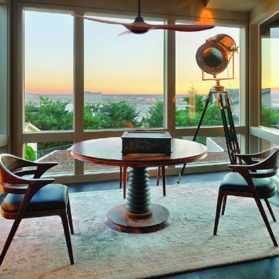 Ανεμιστήρας οροφής χωρίς φώς Φ132 DC40W 3 ABS καφέ πτερύγια τηλεχειριστήριο 2 Ανάρτήσεις 15&25EK - ACA HOME