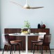 Ανεμιστήρας οροφής με φώς Dimmable Φ132 DC40W 3 ABS Φυσικά πτερύγια τηλεχειριστήριο 2 Ανάρτήσεις 15&25EK - ACA HOME