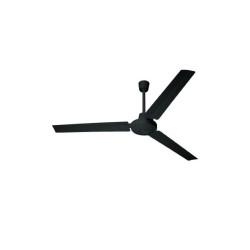 Ανεμιστήρας οροφής βιομηχανικου τύπου Φ140 AC60W 3 μεταλλικά πτερύγια χειριστήριο Μάυρο - ACA HOME