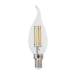 Λάμπα Led νήματος Dimmable E14 - Κεράκι Tip 5W 4000K - FLAM5NWTIPDIM - Diolamp