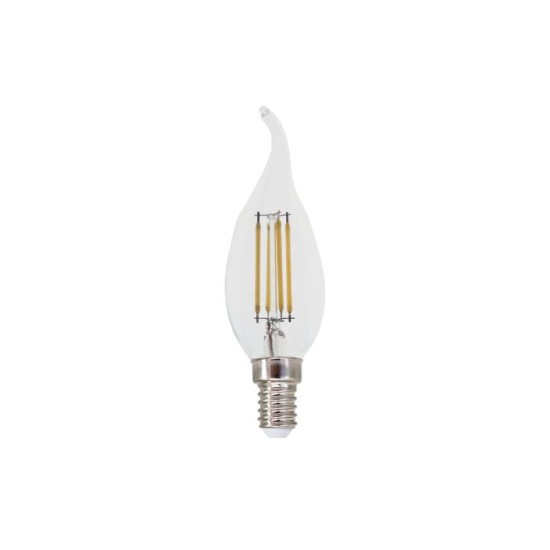 Λάμπα Led νήματος Dimmable E14 - Κεράκι Tip 5W 4000K - FLAM5NWTIPDIM - Diolamp