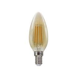 Λάμπα Led νήματος Dimmable Κεχριμπάρι E14 - Κεράκι 5W 2700K - FLAM5WWDIM΅ΑΜ - Diolamp
